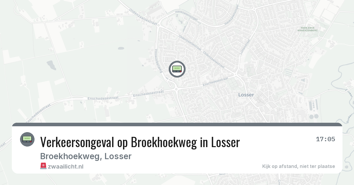 Verkeersongeval op Broekhoekweg in Losser — 8 jul 2026