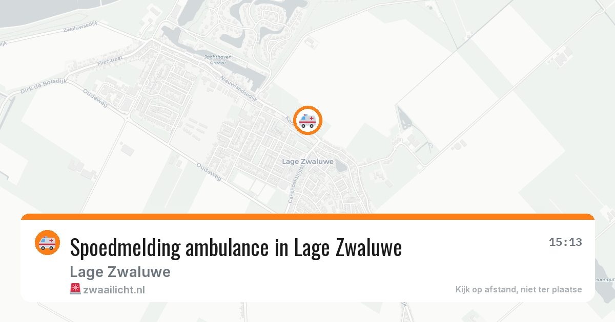 Spoedmelding ambulance in Lage Zwaluwe — 4 mei 2026
