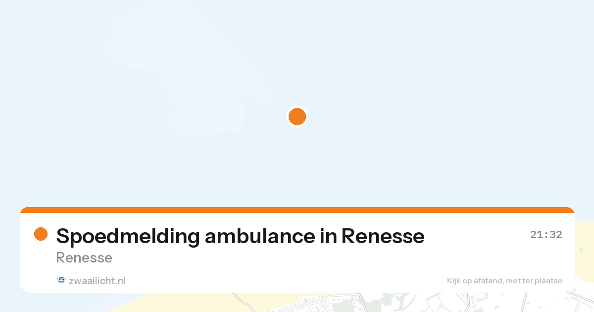 Spoedmelding ambulance in Renesse — 26 aug 2026