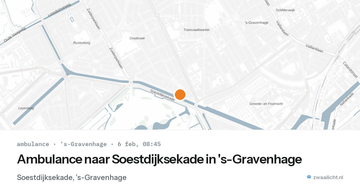 Ambulance naar Soestdijksekade in 's-Gravenhage — 6 feb 2026