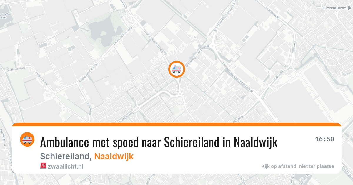 Ambulance met spoed naar Schiereiland in Naaldwijk — 24 mrt 2026