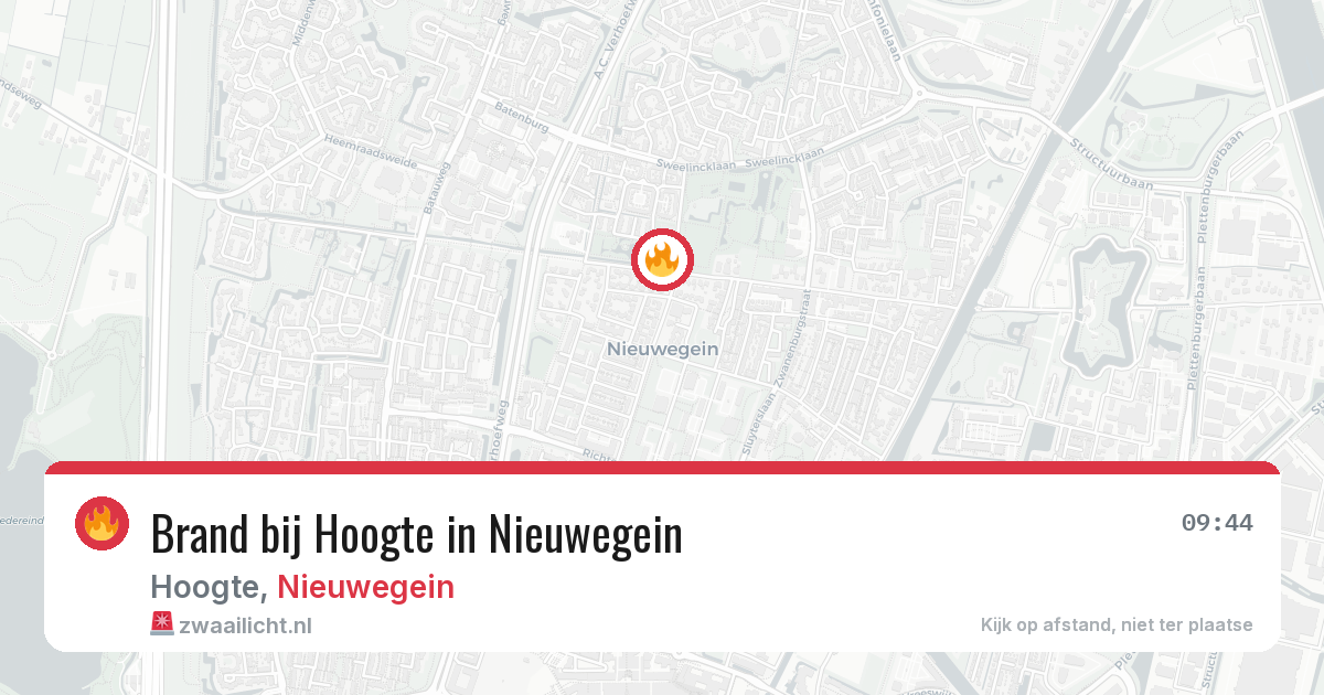 Brand bij Hoogte in Nieuwegein — 30 mei 2026