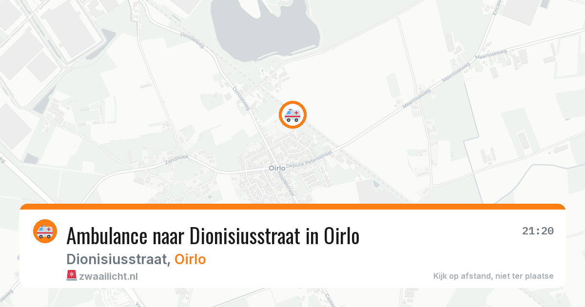 Ambulance naar Dionisiusstraat in Oirlo — 3 jul 2026