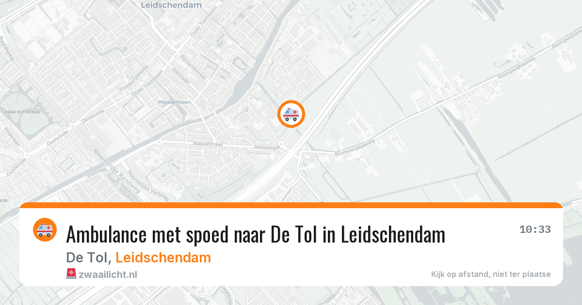 Ambulance met spoed naar De Tol in Leidschendam — 14 apr 2026