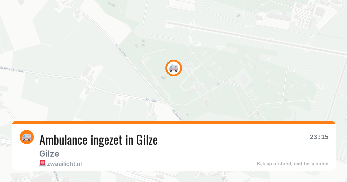 Ambulance ingezet in Gilze — 25 jun 2026