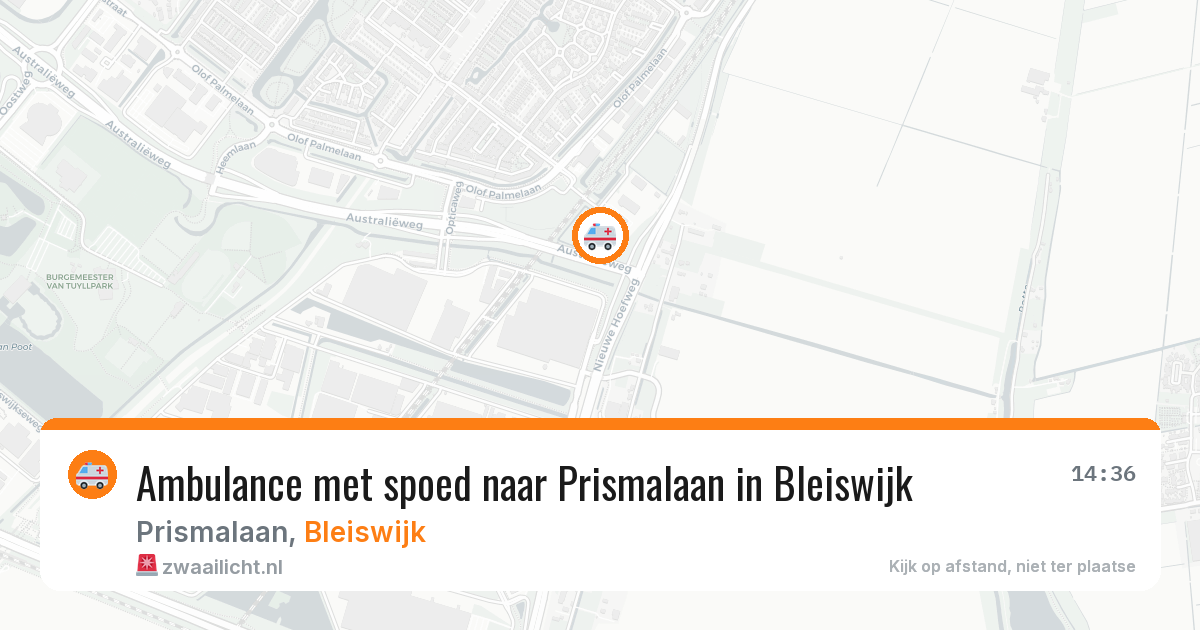 Ambulance met spoed naar Prismalaan in Bleiswijk — 8 feb 2026