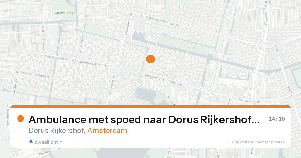 Ambulance met spoed naar Dorus Rijkershof in Amsterdam — 31 jan 2026