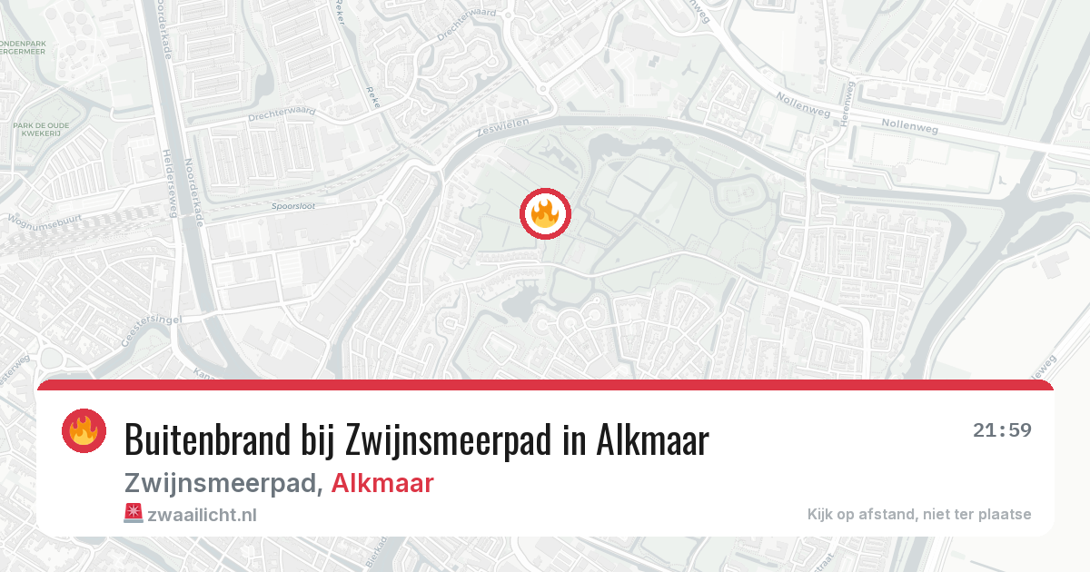 Buitenbrand bij Zwijnsmeerpad in Alkmaar — 29 jun 2026