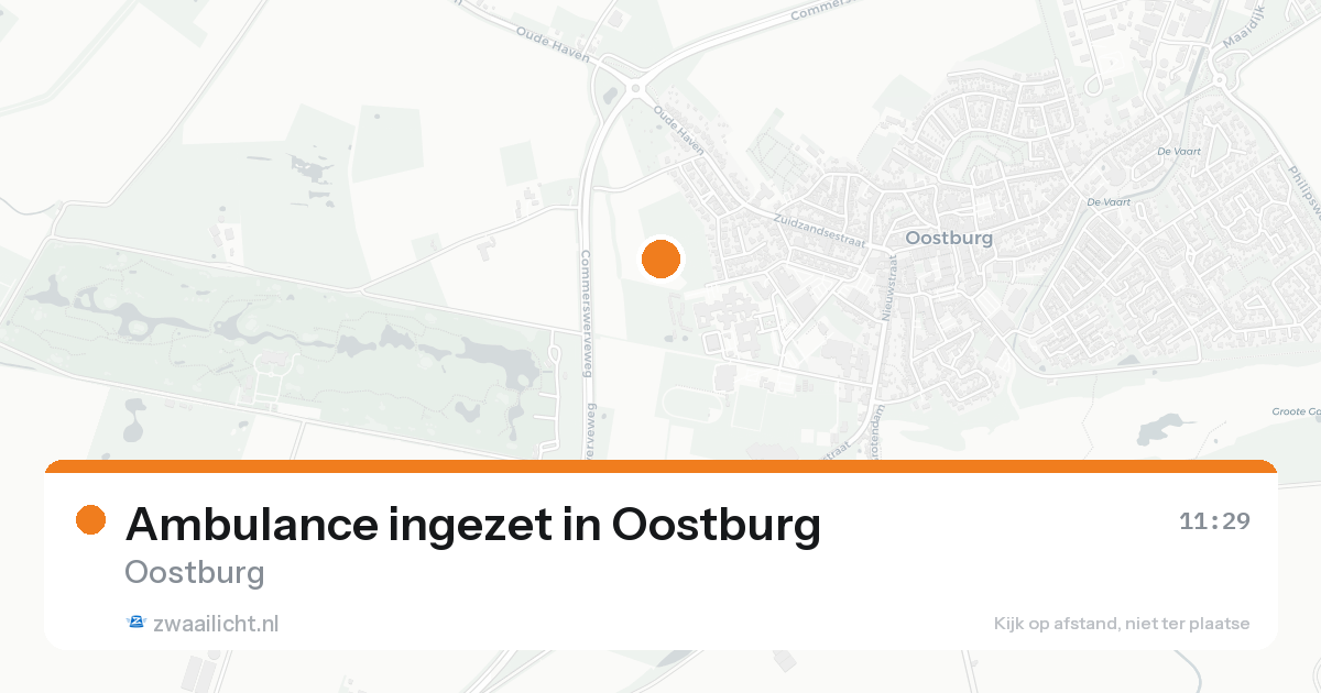 Ambulance ingezet in Oostburg — 25 aug 2026