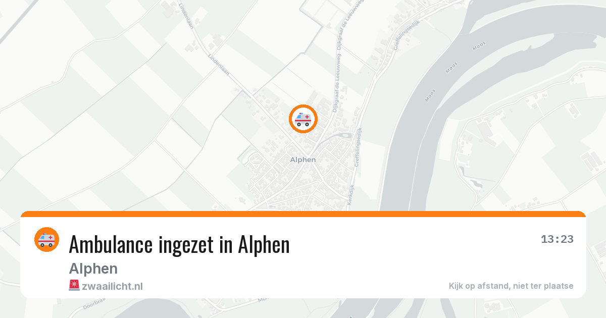 Ambulance ingezet in Alphen — 29 jan 2026
