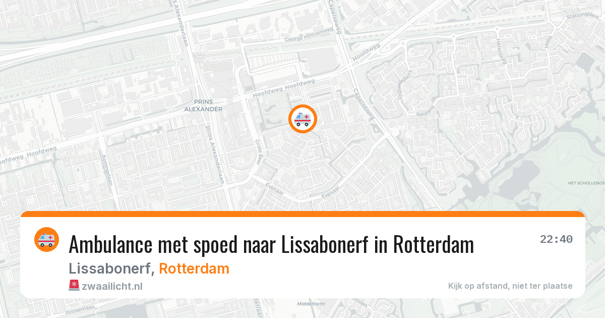 Ambulance met spoed naar Lissabonerf in Rotterdam — 27 jun 2026
