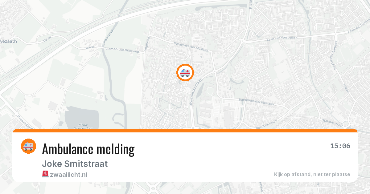 Ambulance melding — 8 jun 2026