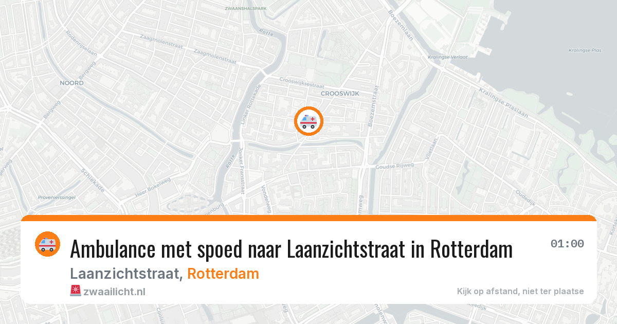 Ambulance met spoed naar Laanzichtstraat in Rotterdam — 30 mei 2026