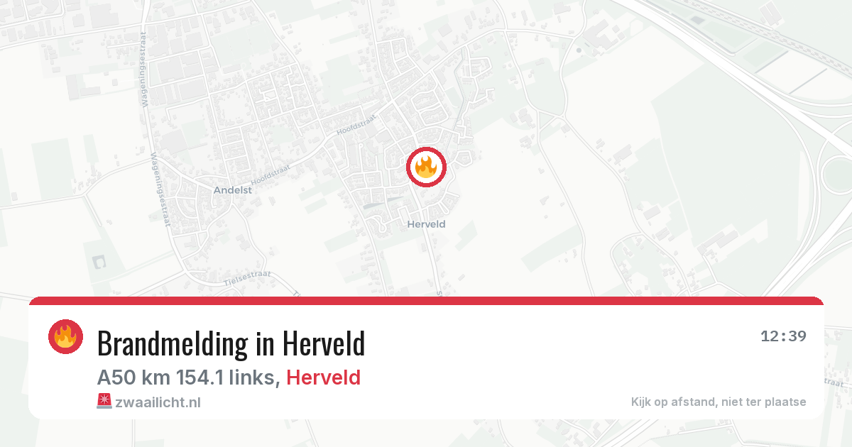 Brandmelding in Herveld — 23 jun 2026