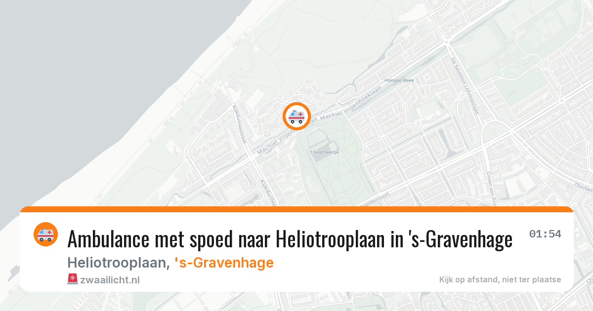 Ambulance met spoed naar Heliotrooplaan in 's-Gravenhage — 8 jul 2026