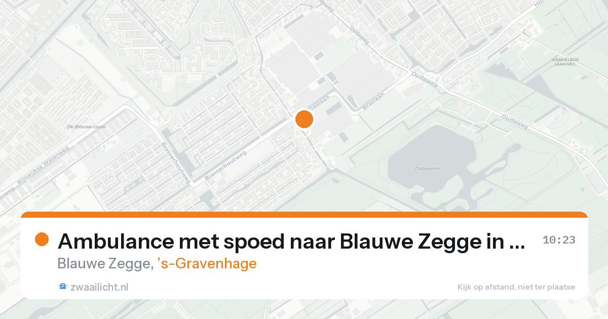 Ambulance met spoed naar Blauwe Zegge in 's-Gravenhage — 8 feb 2026