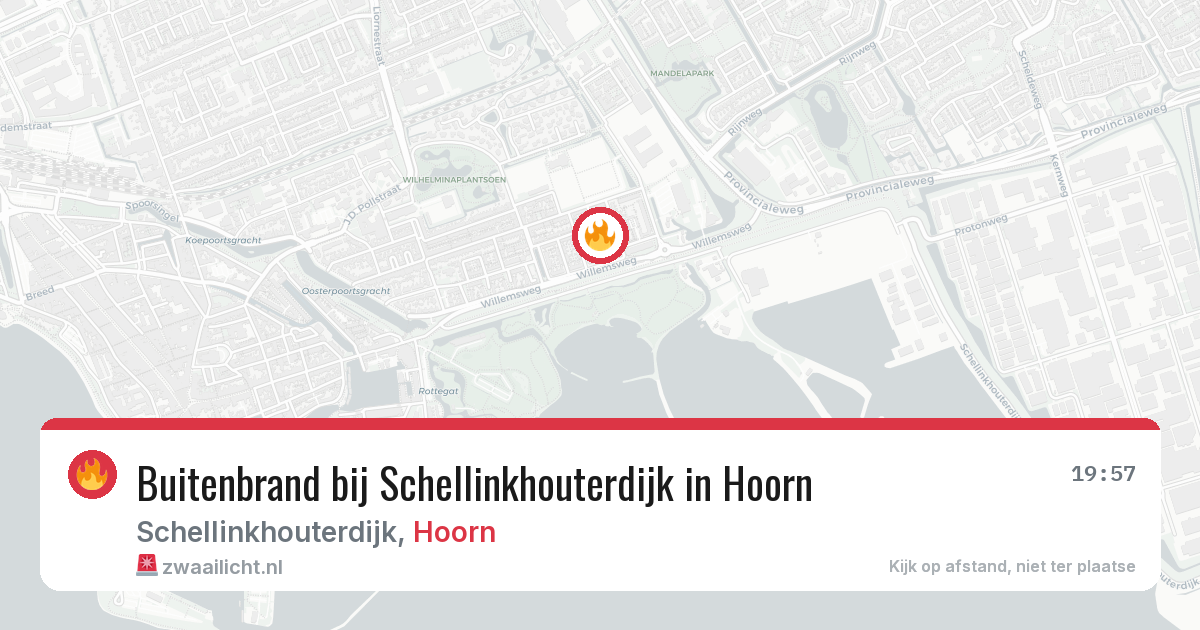 Buitenbrand bij Schellinkhouterdijk in Hoorn — 7 aug 2026