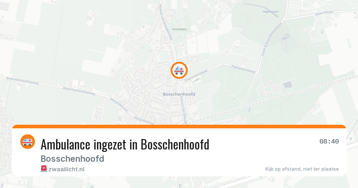 Ambulance ingezet in Bosschenhoofd — 4 jul 2026