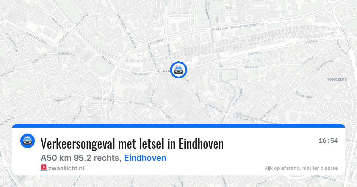 Verkeersongeval met letsel in Eindhoven — 25 apr 2026