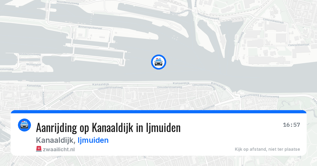 Aanrijding op Kanaaldijk in Ijmuiden — 24 mrt 2026
