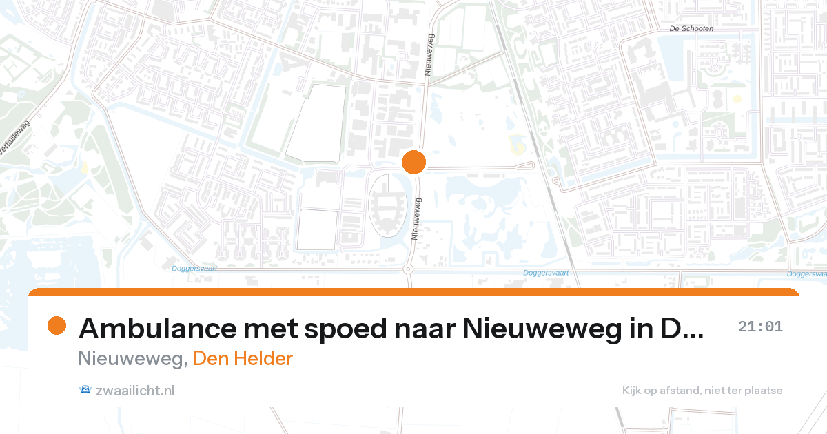 Ambulance met spoed naar Nieuweweg in Den Helder — 27 aug 2026