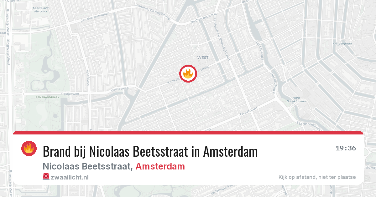 Brand bij Nicolaas Beetsstraat in Amsterdam — 29 jan 2026