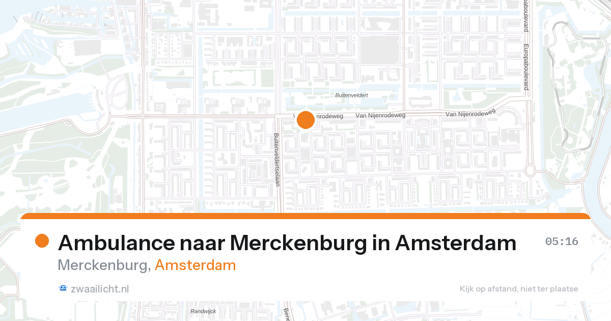 Ambulance naar Merckenburg in Amsterdam — 27 jun 2026
