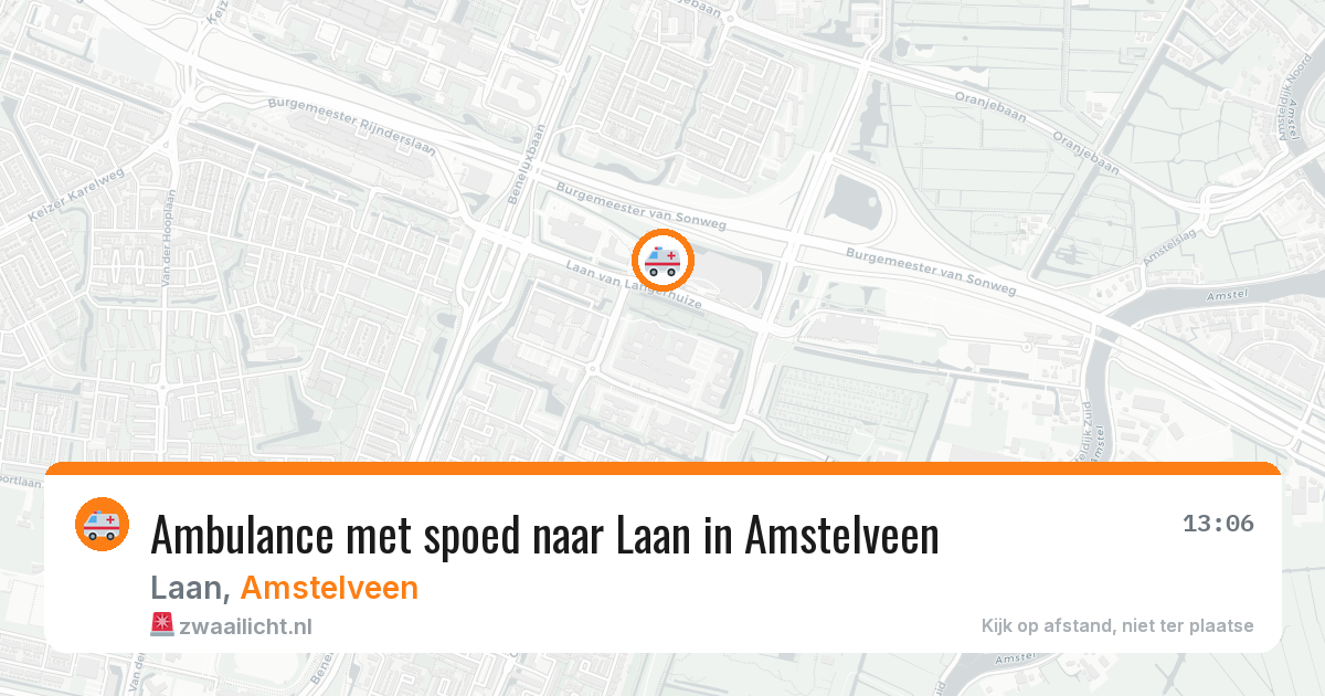 Ambulance met spoed naar Laan in Amstelveen — 29 jan 2026