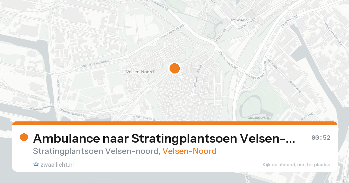 Ambulance naar Stratingplantsoen Velsen-noord in Velsen-Noord — 21 aug 2026