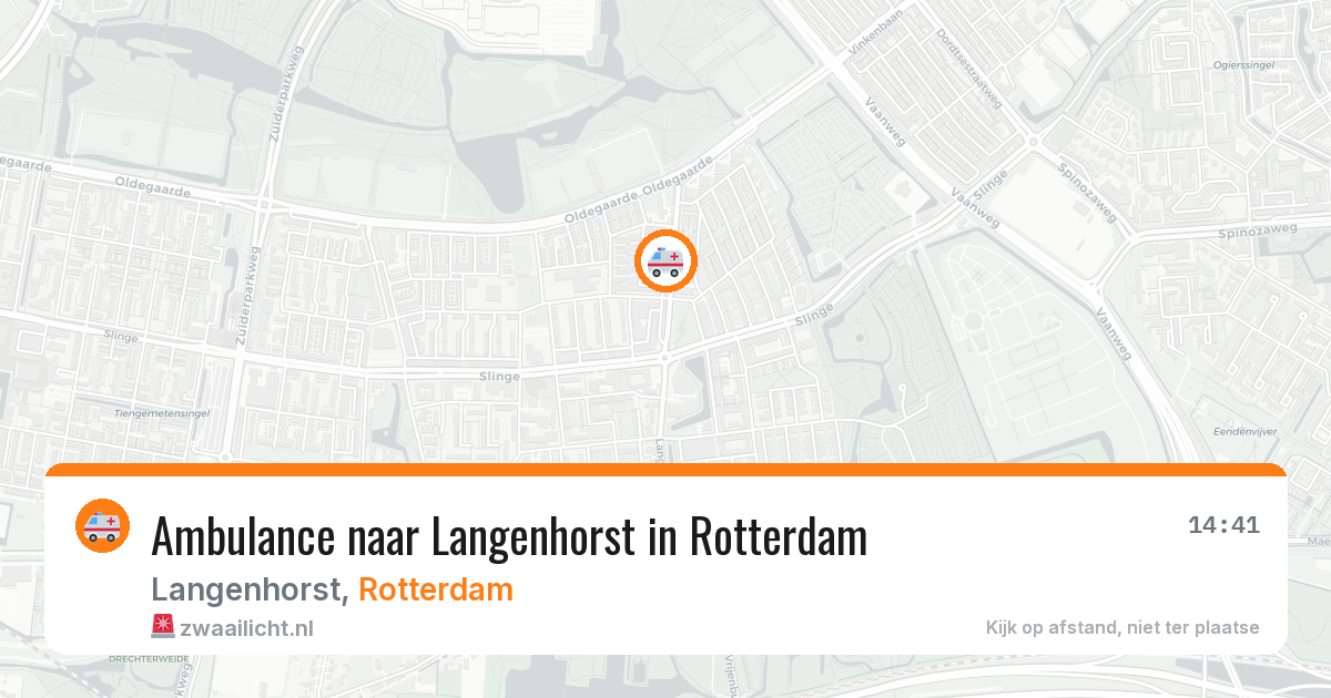 Ambulance naar Langenhorst in Rotterdam — 10 aug 2026