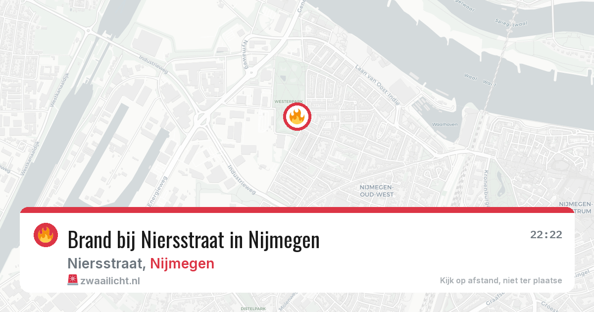 Brand bij Niersstraat in Nijmegen — 10 mei 2026