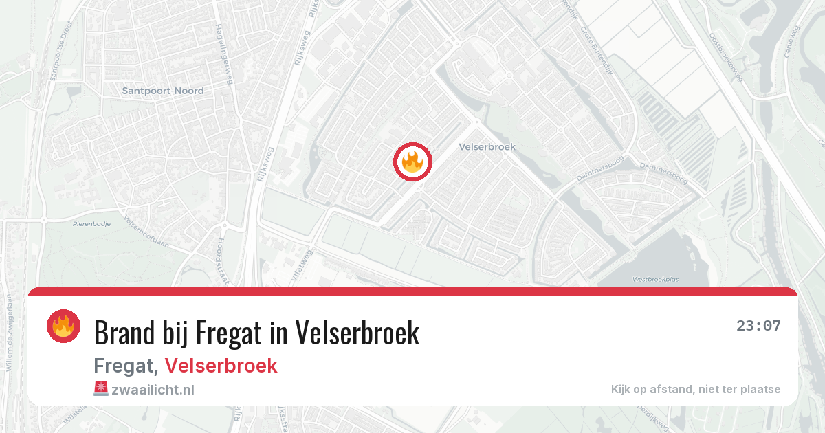 Brand bij Fregat in Velserbroek — 10 aug 2026