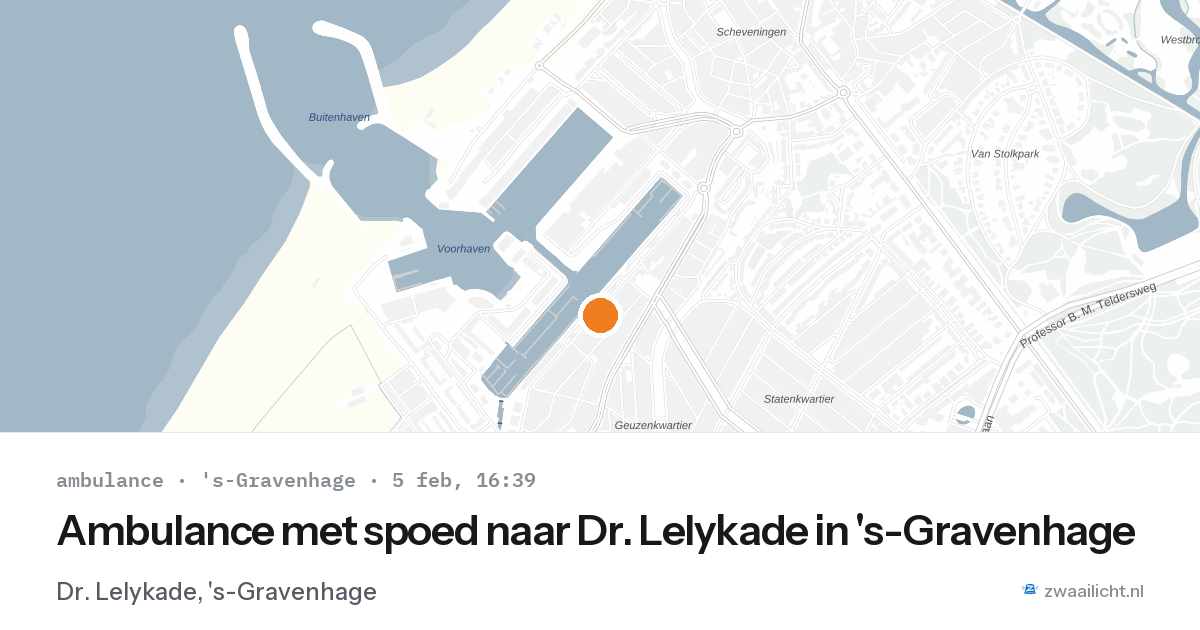 Ambulance met spoed naar Dr. Lelykade in 's-Gravenhage — 5 feb 2026