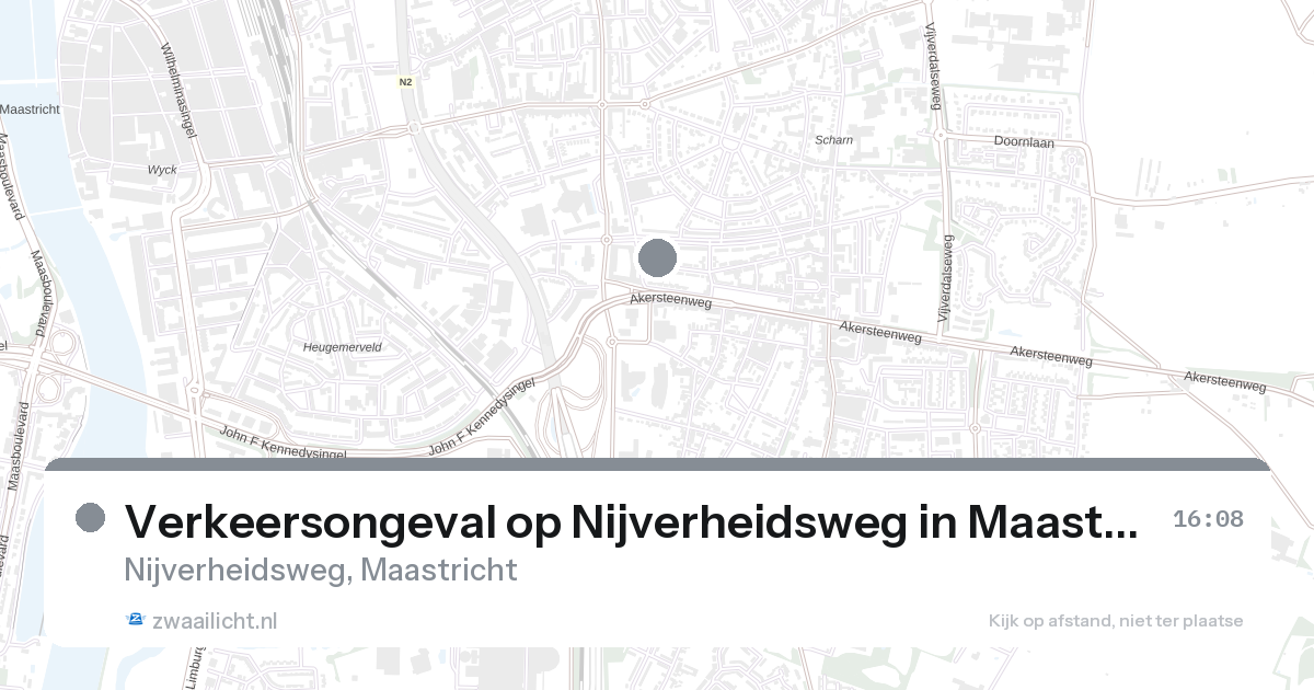 Verkeersongeval op Nijverheidsweg in Maastricht — 28 aug 2026
