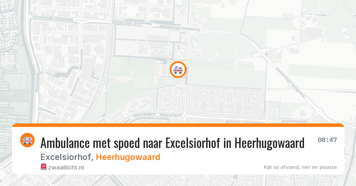 Ambulance met spoed naar Excelsiorhof in Heerhugowaard — 10 mei 2026