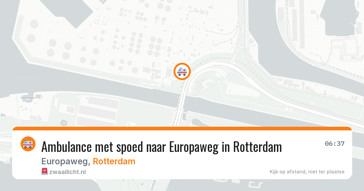 Ambulance met spoed naar Europaweg in Rotterdam — 24 mrt 2026