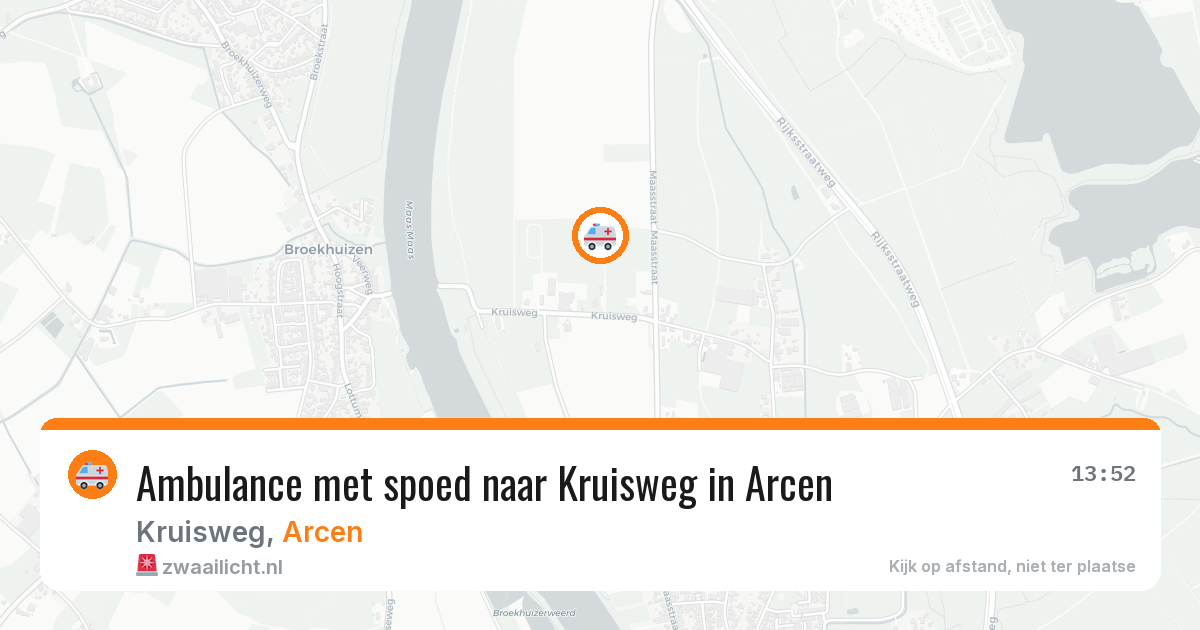 Ambulance met spoed naar Kruisweg in Arcen — 27 jun 2026