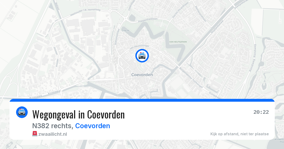 Wegongeval in Coevorden — 27 mrt 2026