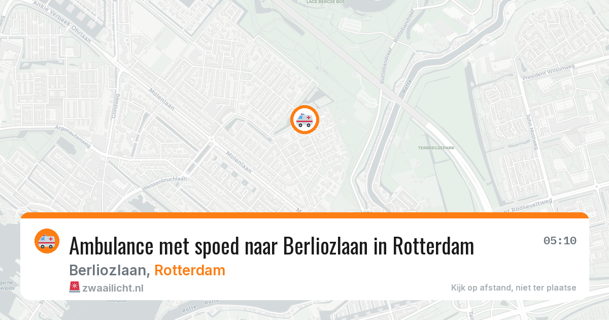 Ambulance met spoed naar Berliozlaan in Rotterdam — 16 jun 2026