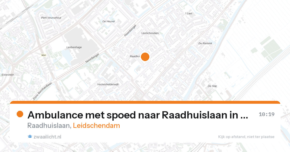 Ambulance met spoed naar Raadhuislaan in Leidschendam — 27 aug 2026