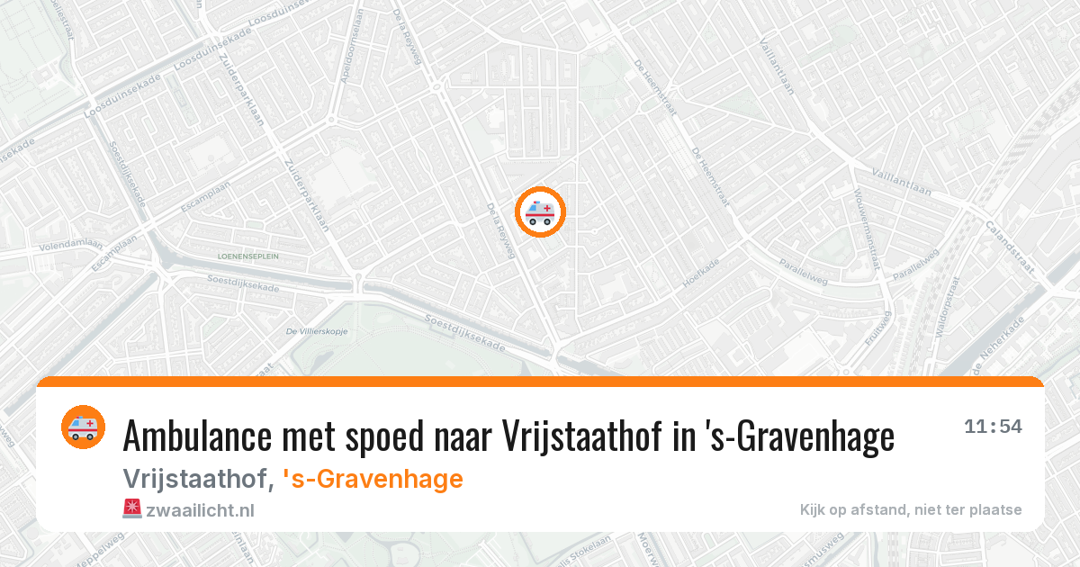 Ambulance met spoed naar Vrijstaathof in 's-Gravenhage — 2 jun 2026