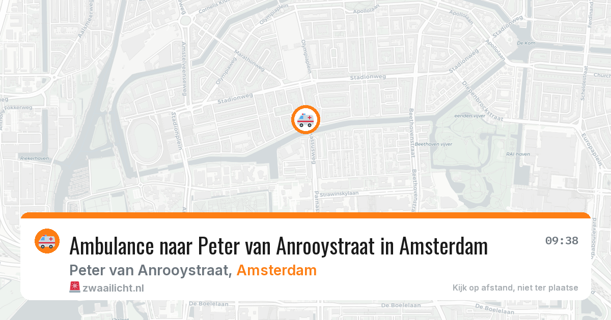 Ambulance naar Peter van Anrooystraat in Amsterdam — 2 jun 2026