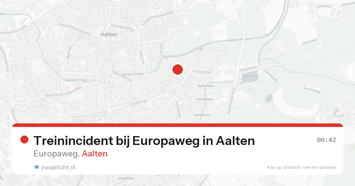 Treinincident bij Europaweg in Aalten — 19 aug 2026