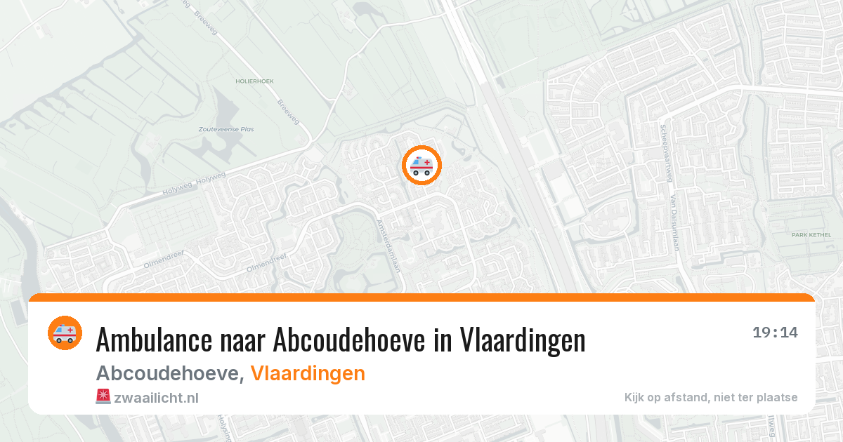 Ambulance naar Abcoudehoeve in Vlaardingen — 4 aug 2026