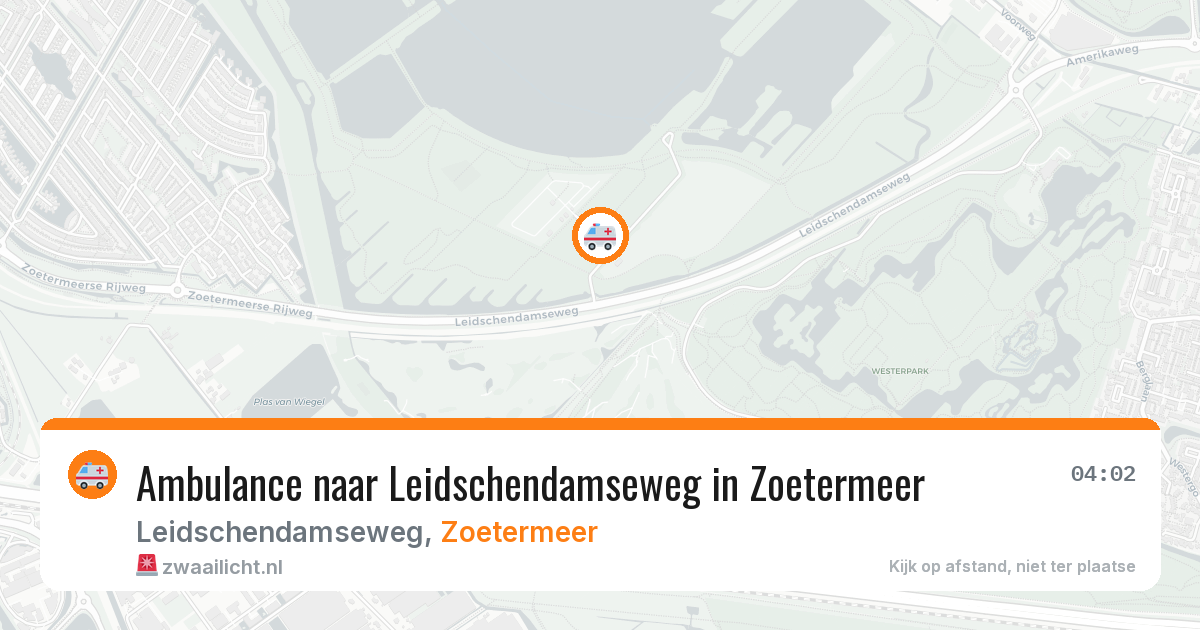 Ambulance naar Leidschendamseweg in Zoetermeer — 1 aug 2026