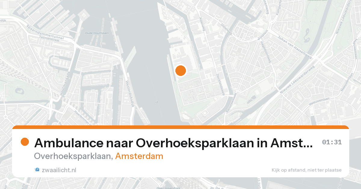Ambulance naar Overhoeksparklaan in Amsterdam — 18 aug 2026