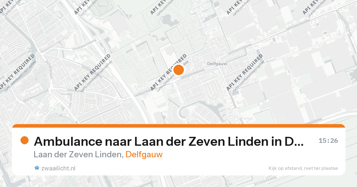 Ambulance naar Laan der Zeven Linden in Delfgauw — 17 jun 2026