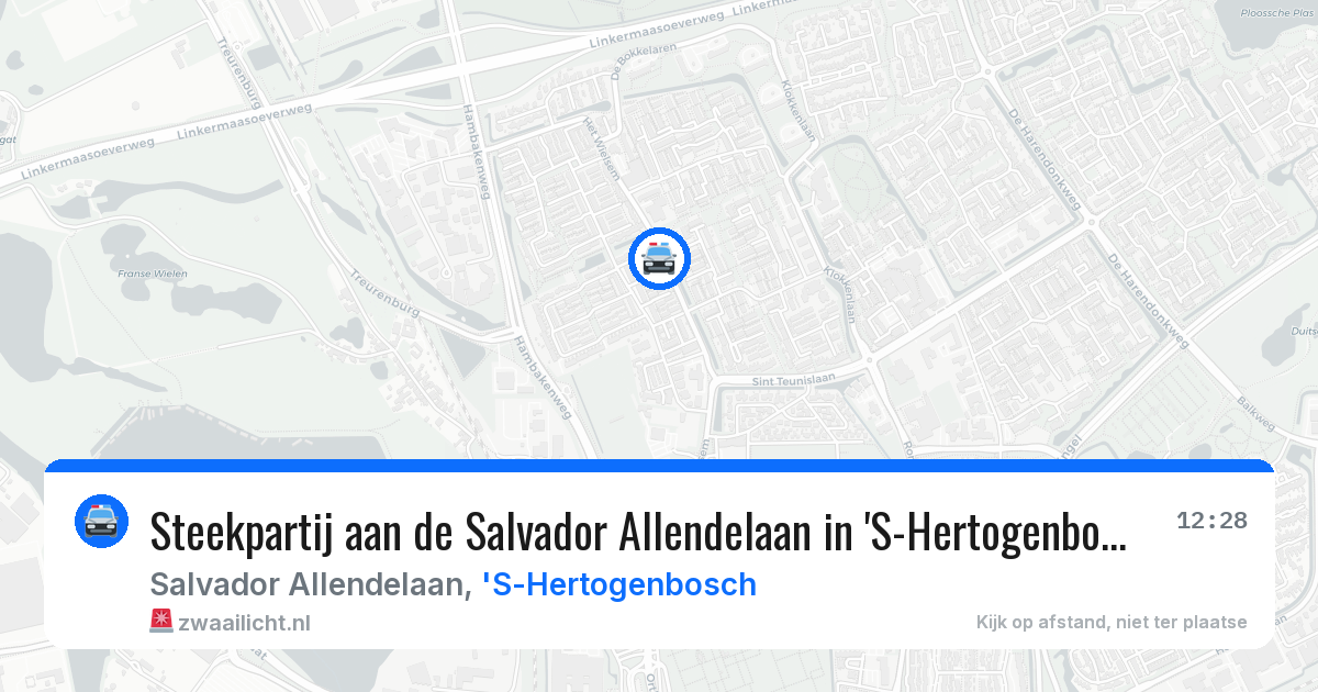 Steekpartij aan de Salvador Allendelaan in 'S-Hertogenbosch — 24 mei 2026