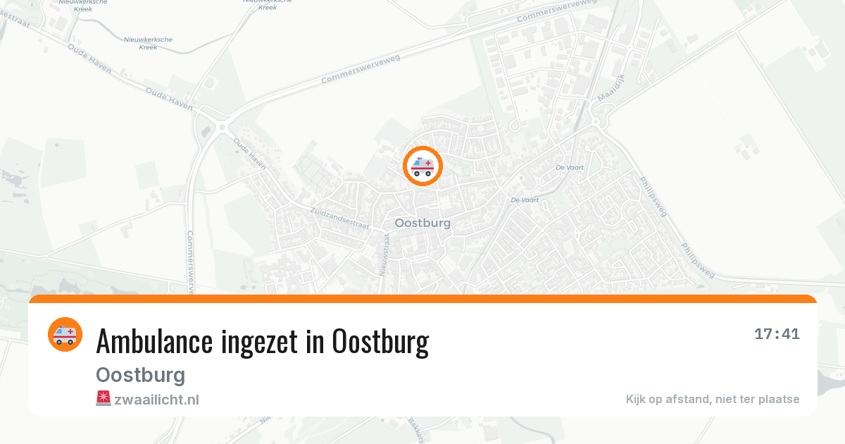 Ambulance ingezet in Oostburg — 25 mei 2026