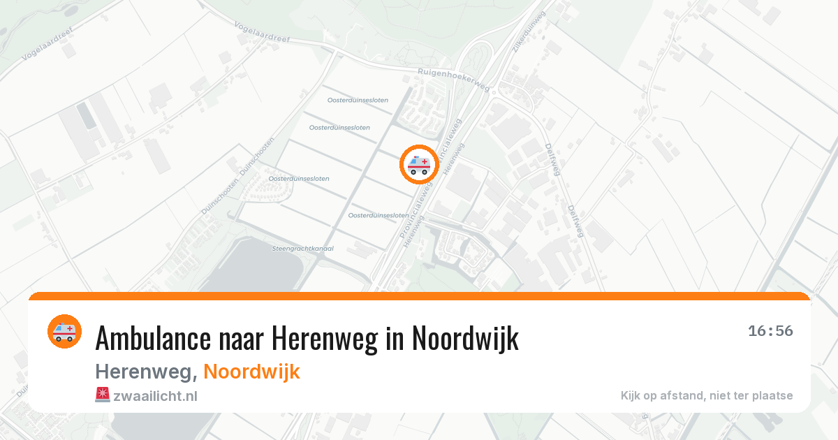 Ambulance naar Herenweg in Noordwijk — 30 mrt 2026